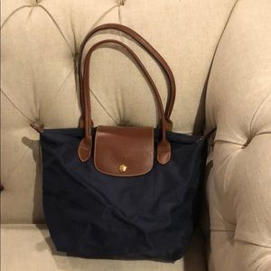 Small Navy Longchamp Purse